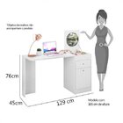 Escrivaninha Mesa Escritório Penteadeira 1 Porta 1 Gaveta Cap