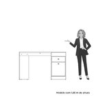 Escrivaninha Mesa Escritório Penteadeira 1 Porta 1 Gaveta Cap