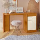 Escrivaninha Mesa Escritório Penteadeira 1 Porta 1 Gaveta Cap
