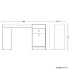 Escrivaninha Mesa Escritório Penteadeira 1 Porta 1 Gaveta Cap