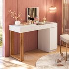 Escrivaninha Mesa Escritório Penteadeira Com Espelho Love 1 P