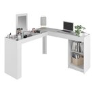 Escrivaninha Mesa Escritório Penteadeira Em L Organizadora De