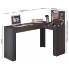 Escrivaninha Mesa Escritório Penteadeira Em L Porta Objetos 1