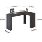 Escrivaninha Mesa Escritório Penteadeira Em L Porta Objetos J