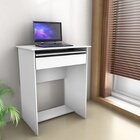 Escrivaninha Mesa Escritório Pequena Com Gaveta E Suporte De