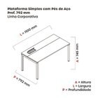 Escrivaninha Mesa Escritório Plataforma Para 1 Pessoa Com Cai