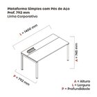 Escrivaninha Mesa Escritório Plataforma Para 1 Pessoa Com Cai