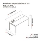 Escrivaninha Mesa Escritório Plataforma Para 1 Pessoa Com Cai