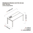 Escrivaninha Mesa Escritório Plataforma Para 1 Pessoa Com Cai
