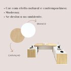 Escrivaninha Mesa Escritório Presidente Tamburato Com E 4 Gav