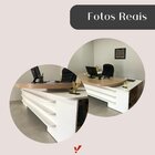 Escrivaninha Mesa Escritório Presidente Tamburato Com E 4 Gav