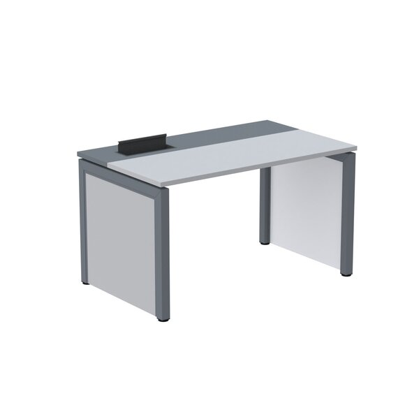 Escrivaninha Mesa Escritório Pscpp130 130cm Industrial Cinza