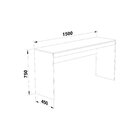 Escrivaninha Mesa Escritório Reta 150cm Me401 Castanho