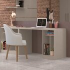 Escrivaninha Mesa Escritório Reta Office Elegance Níquel