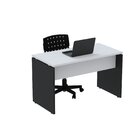 Escrivaninha Mesa Escritório Retangular 120cmx60cm P25 Cinza/