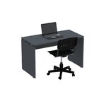 Escrivaninha Mesa Escritório Retangular 120cmx60cm P25 Grafito