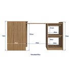 Escrivaninha Mesa Escritório Retrátil 145cm Smart Naturalle