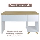 Escrivaninha Mesa Escritório Retrô 2 Gavetas Sky Home Office