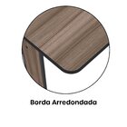 Escrivaninha Mesa Escritório Secretária 92cm Maxxi Preto/waln