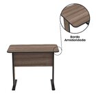 Escrivaninha Mesa Escritório Secretária 92cm Maxxi Preto/waln