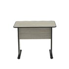 Escrivaninha Mesa Escritório Secretária Maxxi 92cm Nogueira E