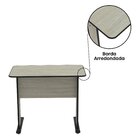 Escrivaninha Mesa Escritório Secretária Maxxi 92cm Nogueira E