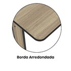 Escrivaninha Mesa Escritório Secretária Maxxi 92cm Preto E No