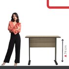 Escrivaninha Mesa Escritório Secretária Maxxi 92cm Preto E No