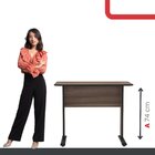 Escrivaninha Mesa Escritório Secretária Maxxi 92cm Preto E Wa