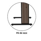 Escrivaninha Mesa Escritório Secretária Maxxi 92cm Preto E Wa