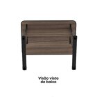 Escrivaninha Mesa Escritório Secretária Maxxi 92cm Preto E Wa