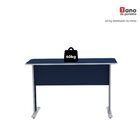 Escrivaninha Mesa Escritório Secretária Mx120 Maxxi Cinza Azul