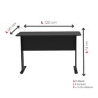 Escrivaninha Mesa Escritório Secretária Mx120 Maxxi Preto