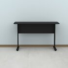 Escrivaninha Mesa Escritório Secretária Mx120 Maxxi Preto