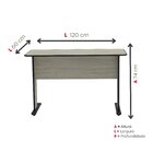 Escrivaninha Mesa Escritório Secretária Mx120 Maxxi Preto/noc