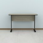 Escrivaninha Mesa Escritório Secretária Mx120 Maxxi Preto/noc