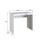 Escrivaninha Mesa Escritório Sophia Bona 90cm Branca Branca