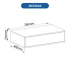 Escrivaninha Mesa Escritório Suspensa Complemento 100% Mdf An