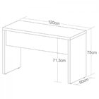 Escrivaninha Mesa Escritório Tamburato 1 Gaveta 2 Lugares Olm