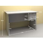 Escrivaninha Mesa Escritório Thor J&a Móveis 2 Gavetas 120cm