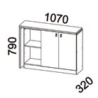 Escrivaninha Mesa Escritório Versa Home 107cm 2 Portas Branco