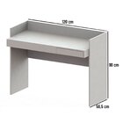 Escrivaninha Mesa Escritório Versa Home 120cm Escritorio 1 Ga