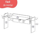 Escrivaninha Mesa Escritório Versa Home 120cm Escritorio 1 Ga