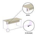 Escrivaninha Mesa Escritório X 150cm Industrial Castanheira E