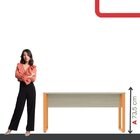 Escrivaninha Mesa Escritório X 150cm Industrial Castanheira E