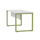 Escrivaninha Mesa Escritório X 150cm Industrial Cinza E Verde
