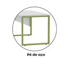 Escrivaninha Mesa Escritório X 150cm Industrial Cinza E Verde