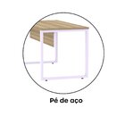 Escrivaninha Mesa Escritório X 150cm Industrial Noce Naturall