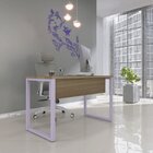 Escrivaninha Mesa Escritório X 150cm Industrial Noce Naturall