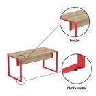 Escrivaninha Mesa Escritório X 150cm Industrial Noce Naturall